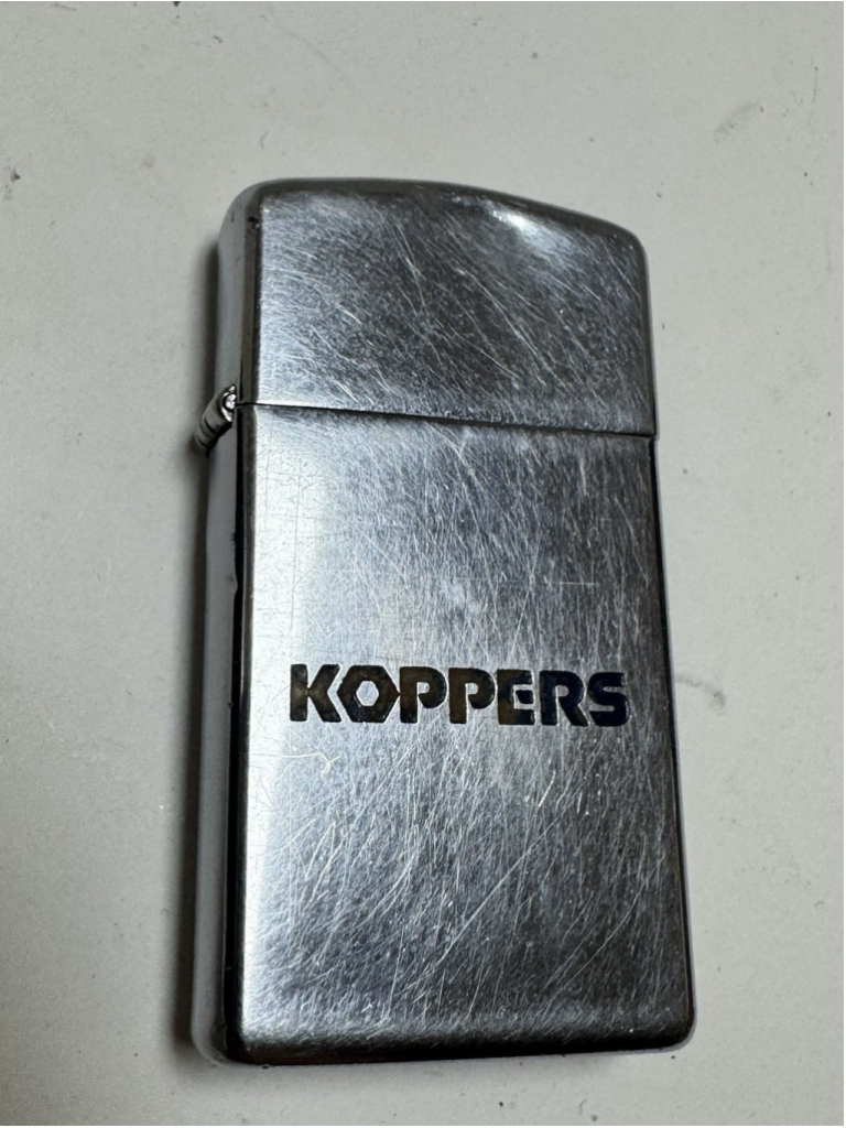 Vintage Koppers 1967 Slim Zippo Lighter